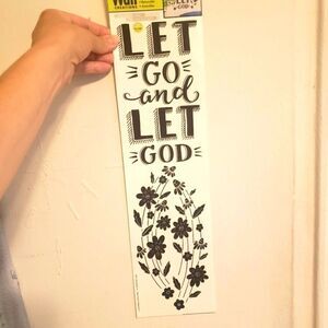 Let Go and Let God Wall Decal Decoration Wall Stickers